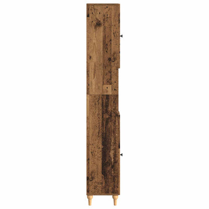 vidaXL Bathroom Cabinet with Open Shelf ALKMAAR Old Wood