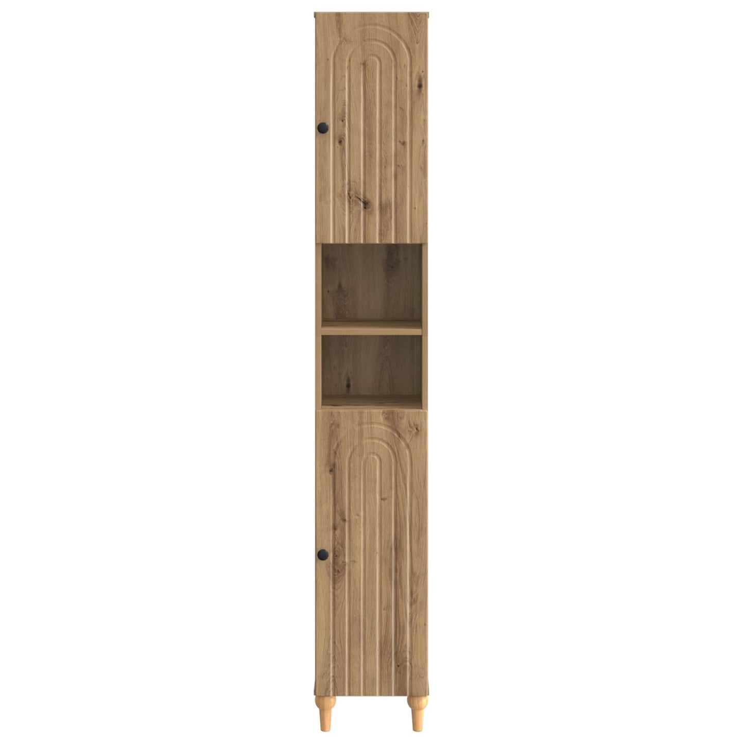 vidaXL Bathroom Cabinet with Open Shelf ALKMAAR Artisan Oak