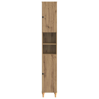 vidaXL Bathroom Cabinet with Open Shelf ALKMAAR Artisan Oak