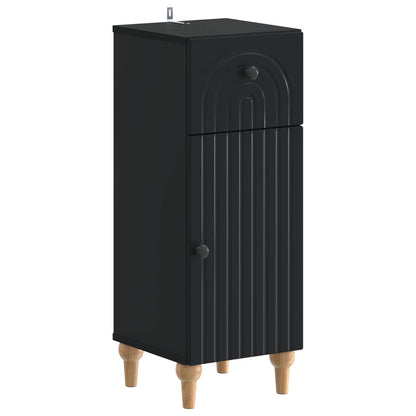 vidaXL Bathroom Storage Cainet ALKMAAR Black 30 x 31 x 80 cm