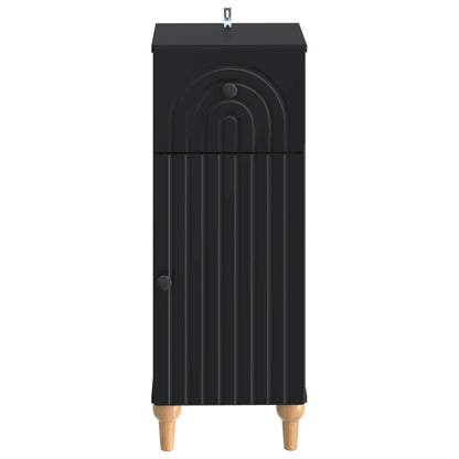 vidaXL Bathroom Storage Cainet ALKMAAR Black 30 x 31 x 80 cm
