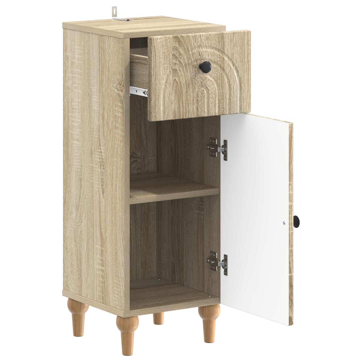 vidaXL Bathroom Storage Cainet ALKMAAR Sonoma Oak 30 x 31 x 80 cm