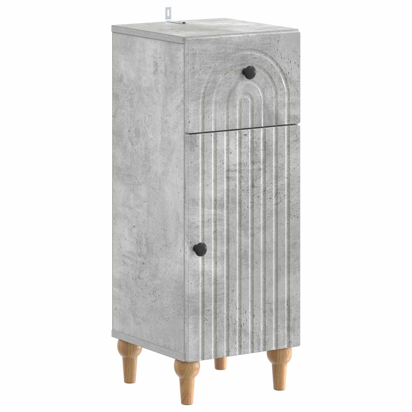 vidaXL Bathroom Storage Cainet ALKMAAR Concrete Grey 30 x 31 x 80 cm