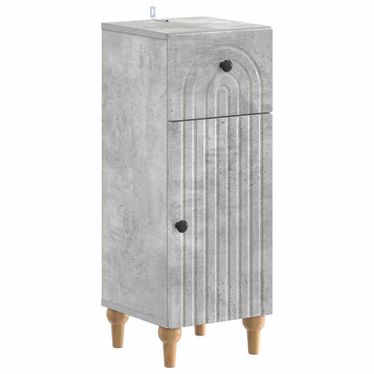 vidaXL Bathroom Storage Cainet ALKMAAR Concrete Grey 30 x 31 x 80 cm