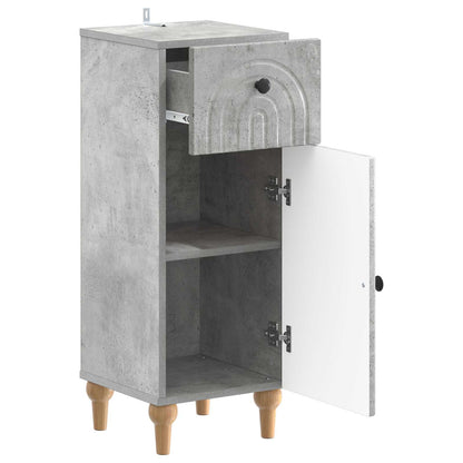 vidaXL Bathroom Storage Cainet ALKMAAR Concrete Grey 30 x 31 x 80 cm