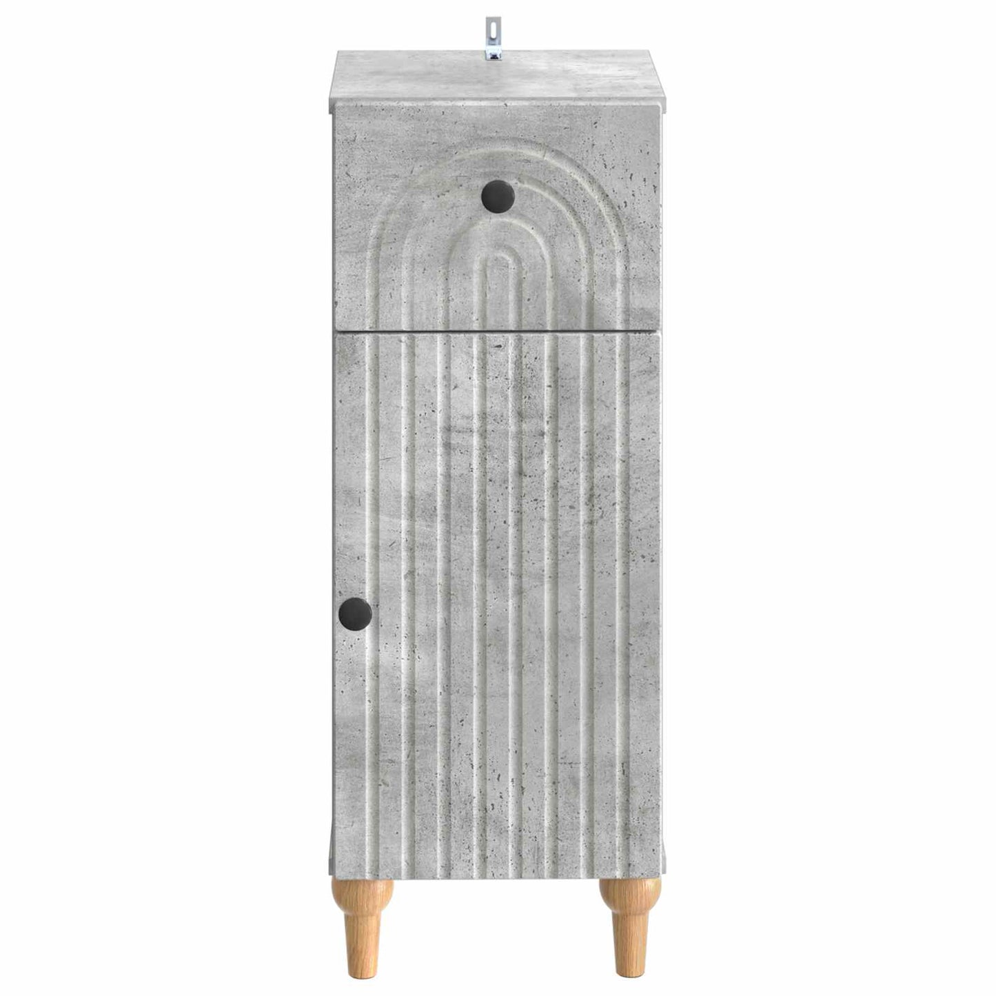 vidaXL Bathroom Storage Cainet ALKMAAR Concrete Grey 30 x 31 x 80 cm