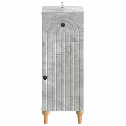 vidaXL Bathroom Storage Cainet ALKMAAR Concrete Grey 30 x 31 x 80 cm
