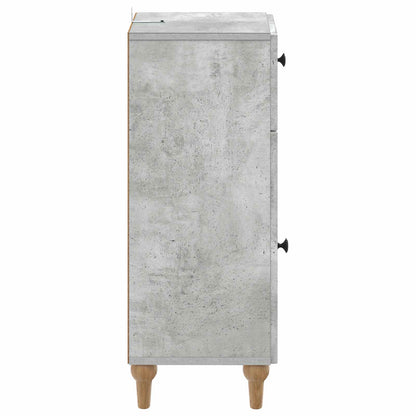 vidaXL Bathroom Storage Cainet ALKMAAR Concrete Grey 30 x 31 x 80 cm