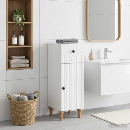 vidaXL Bathroom Storage Cainet ALKMAAR High Gloss White