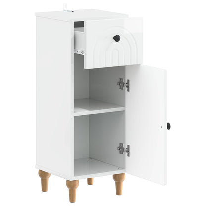 vidaXL Bathroom Storage Cainet ALKMAAR High Gloss White