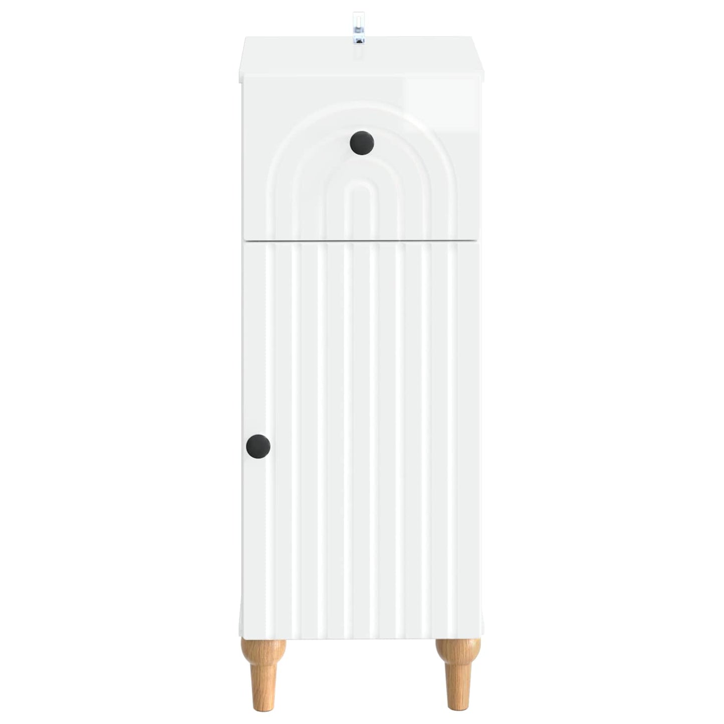 vidaXL Bathroom Storage Cainet ALKMAAR High Gloss White