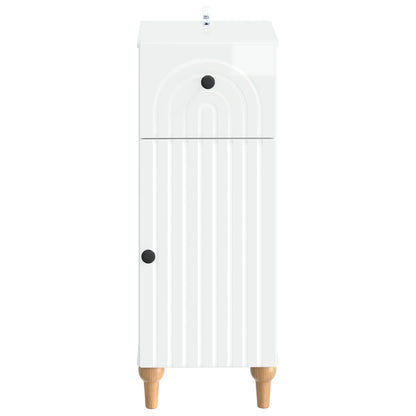 vidaXL Bathroom Storage Cainet ALKMAAR High Gloss White