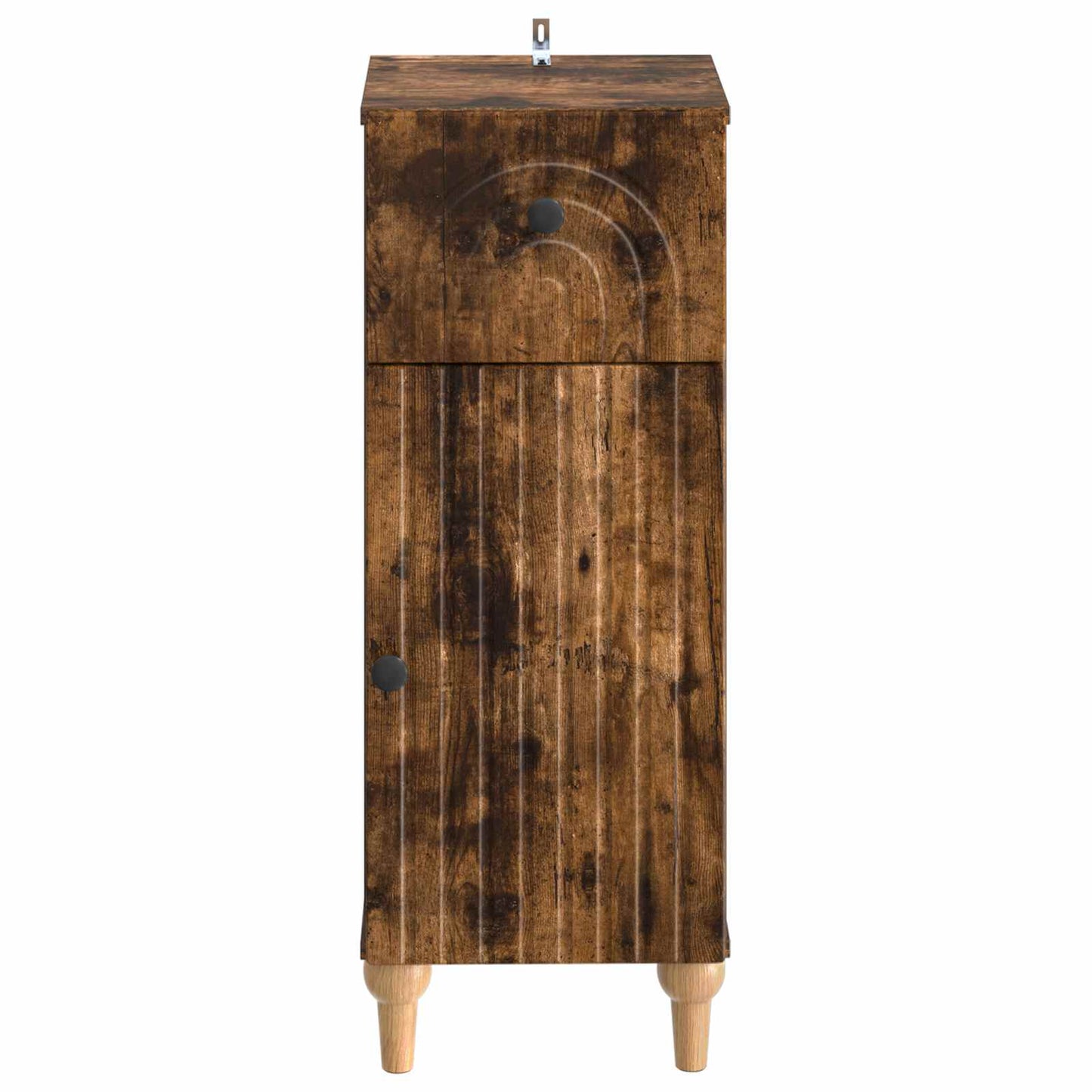 vidaXL Bathroom Storage Cainet ALKMAAR Smoked Oak 30 x 31 x 80 cm