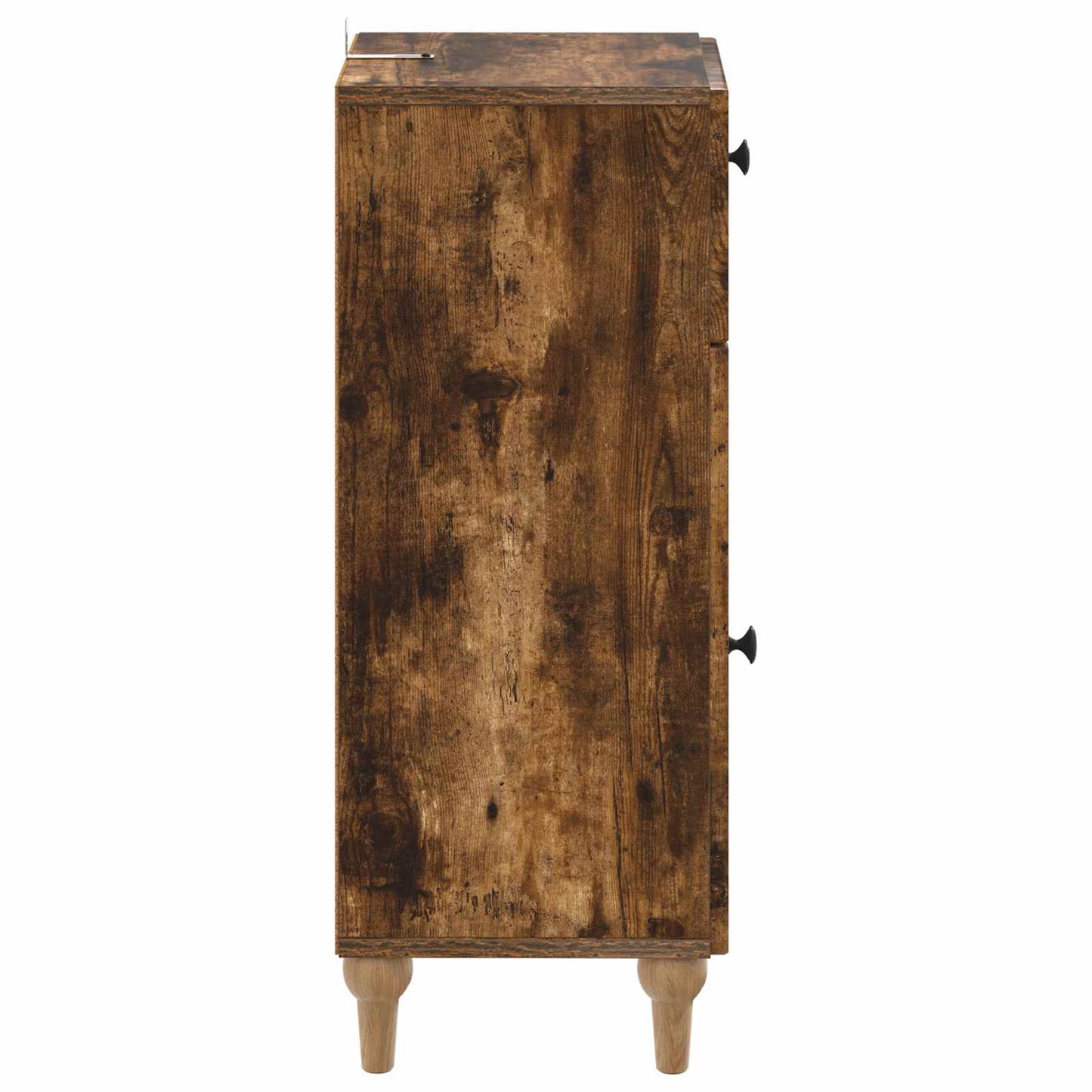 vidaXL Bathroom Storage Cainet ALKMAAR Smoked Oak 30 x 31 x 80 cm