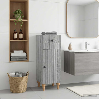 vidaXL Bathroom Storage Cainet ALKMAAR Grey Sonoma 30 x 31 x 80 cm