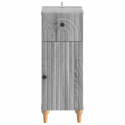 vidaXL Bathroom Storage Cainet ALKMAAR Grey Sonoma 30 x 31 x 80 cm