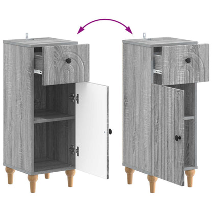 vidaXL Bathroom Storage Cainet ALKMAAR Grey Sonoma 30 x 31 x 80 cm