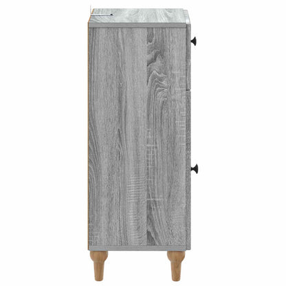 vidaXL Bathroom Storage Cainet ALKMAAR Grey Sonoma 30 x 31 x 80 cm