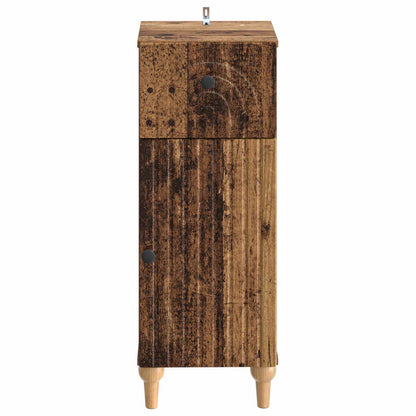 vidaXL Bathroom Storage Cainet ALKMAAR Old Wood 30 x 31 x 80 cm
