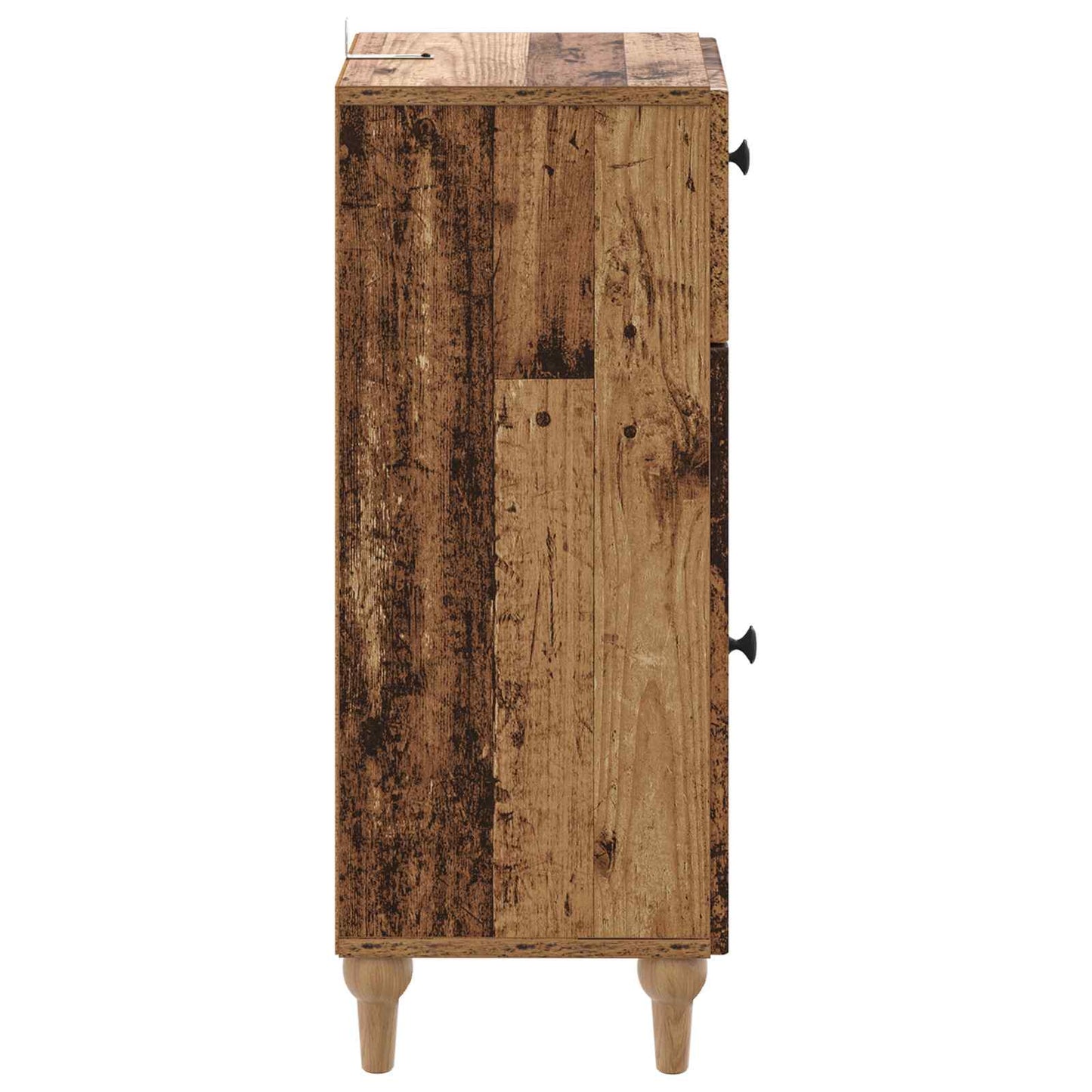 vidaXL Bathroom Storage Cainet ALKMAAR Old Wood 30 x 31 x 80 cm