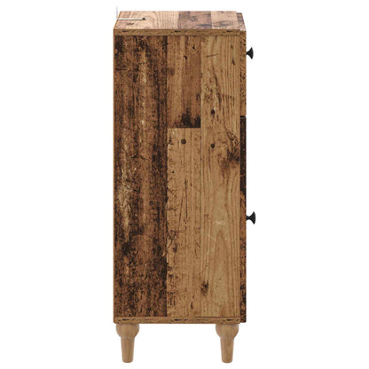 vidaXL Bathroom Storage Cainet ALKMAAR Old Wood 30 x 31 x 80 cm