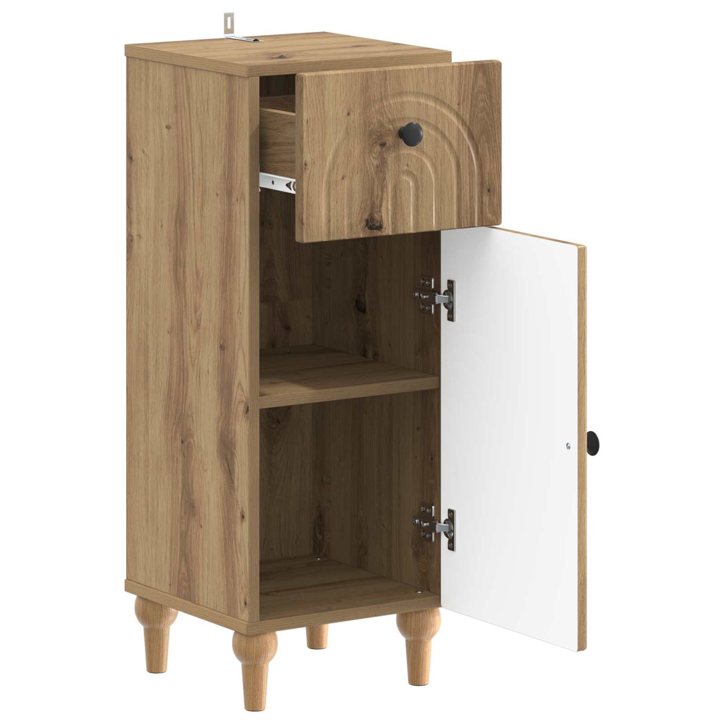 vidaXL Bathroom Storage Cainet ALKMAAR Artisan Oak 30 x 31 x 80 cm