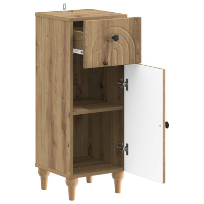 vidaXL Bathroom Storage Cainet ALKMAAR Artisan Oak 30 x 31 x 80 cm