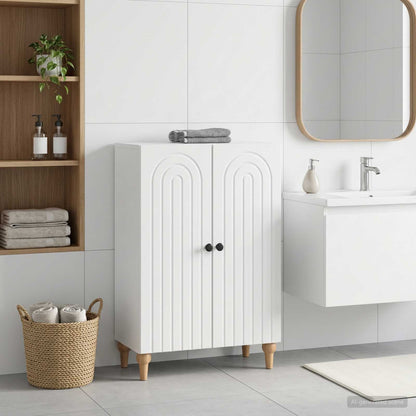 vidaXL Bathroom Storage Cainet ALKMAAR White 59.5 x 31 x 80 cm