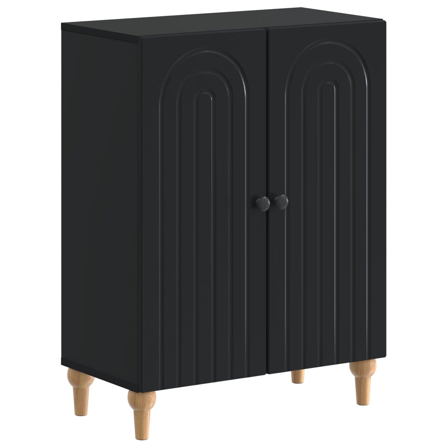 vidaXL Bathroom Storage Cainet ALKMAAR Black 59.5 x 31 x 80 cm