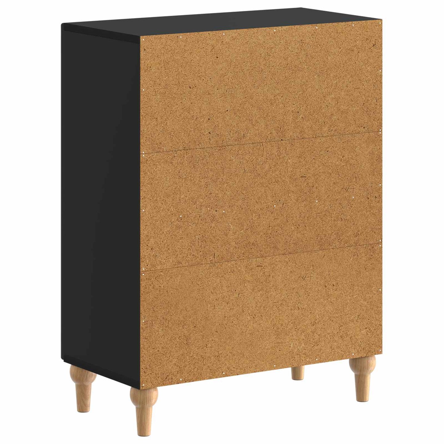 vidaXL Bathroom Storage Cainet ALKMAAR Black 59.5 x 31 x 80 cm