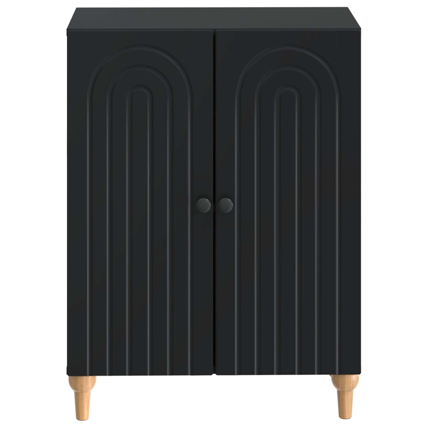vidaXL Bathroom Storage Cainet ALKMAAR Black 59.5 x 31 x 80 cm