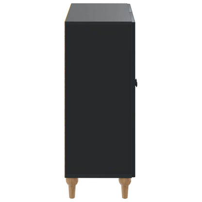 vidaXL Bathroom Storage Cainet ALKMAAR Black 59.5 x 31 x 80 cm