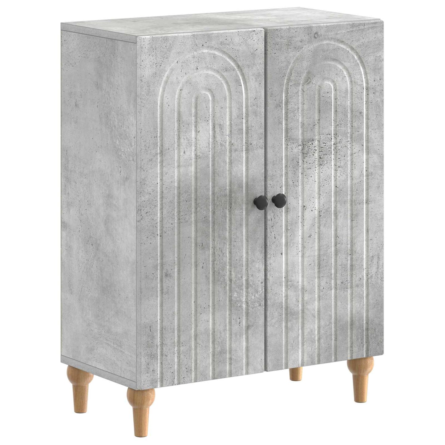 vidaXL Bathroom Storage Cainet ALKMAAR Concrete Grey 59.5 x 31 x 80 cm