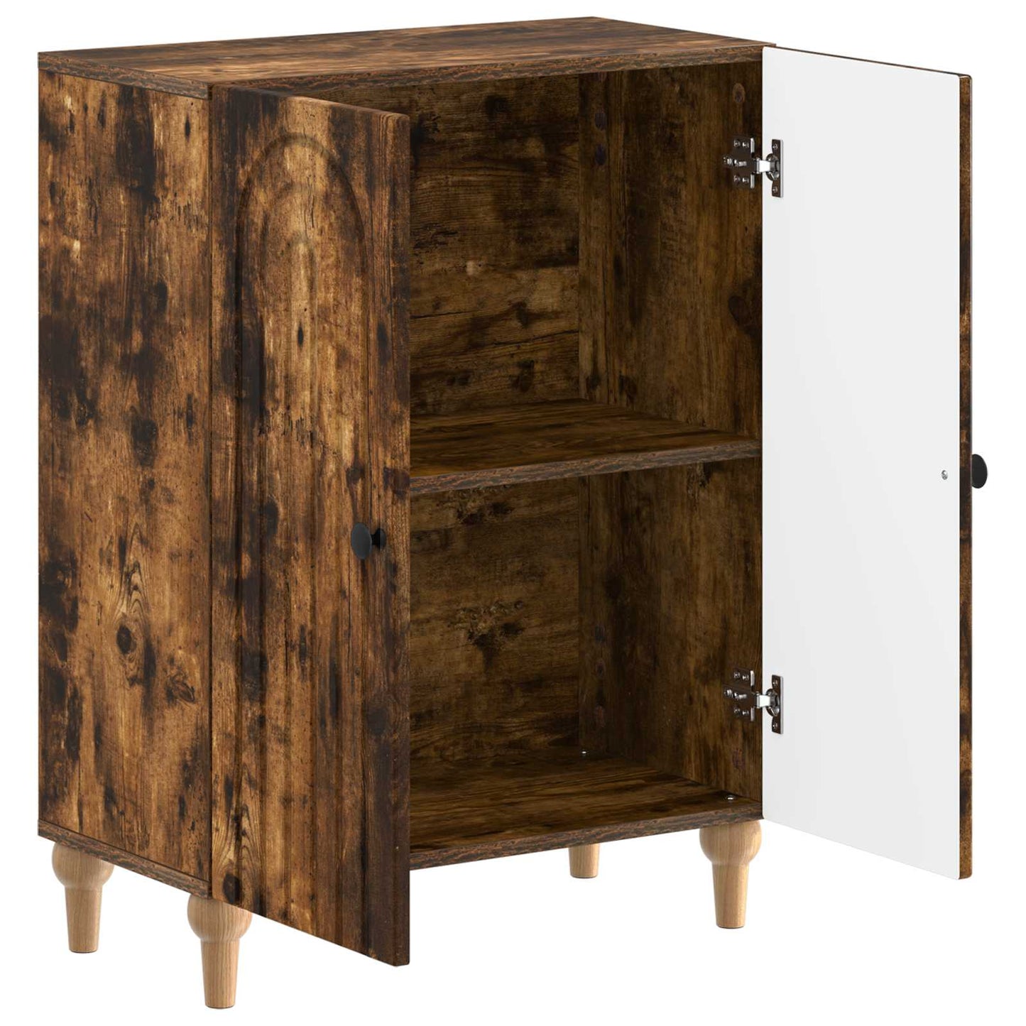 vidaXL Bathroom Storage Cainet ALKMAAR Smoked Oak 59.5 x 31 x 80 cm