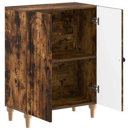vidaXL Bathroom Storage Cainet ALKMAAR Smoked Oak 59.5 x 31 x 80 cm