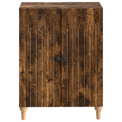 vidaXL Bathroom Storage Cainet ALKMAAR Smoked Oak 59.5 x 31 x 80 cm