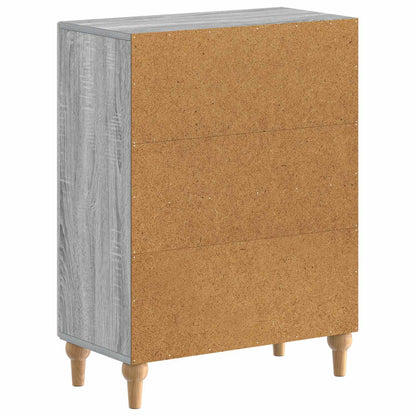 vidaXL Bathroom Storage Cainet ALKMAAR Grey Sonoma 59.5 x 31 x 80 cm