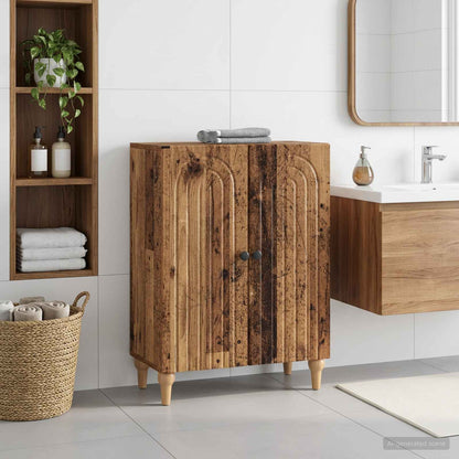 vidaXL Bathroom Storage Cainet ALKMAAR Old Wood 59.5 x 31 x 80 cm