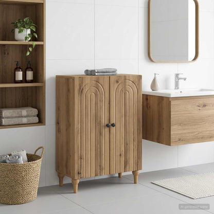 vidaXL Bathroom Storage Cainet ALKMAAR Artisan Oak 59.5 x 31 x 80 cm