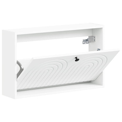 vidaXL Wall-Mounted Shoe Cabinet ALKMAAR 71 x 17 x 43 cm White