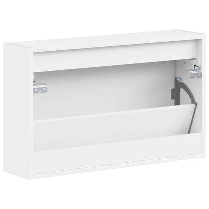 vidaXL Wall-Mounted Shoe Cabinet ALKMAAR 71 x 17 x 43 cm White