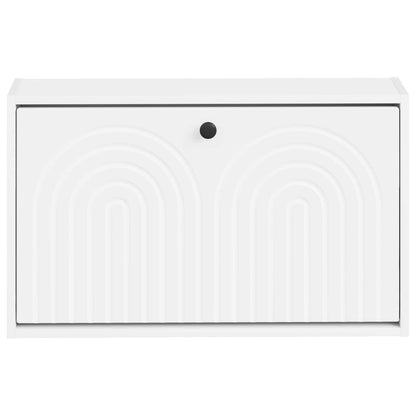 vidaXL Wall-Mounted Shoe Cabinet ALKMAAR 71 x 17 x 43 cm White