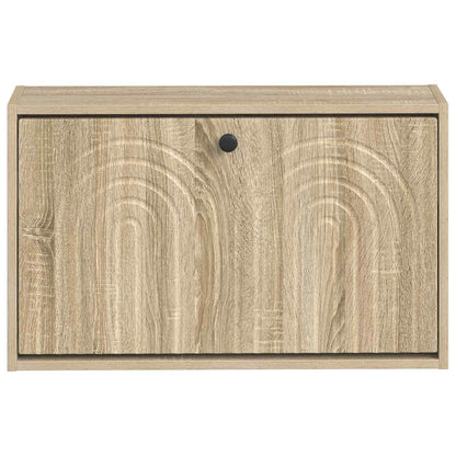vidaXL Wall-Mounted Shoe Cabinet ALKMAAR 71 x 17 x 43 cm Sonoma Oak