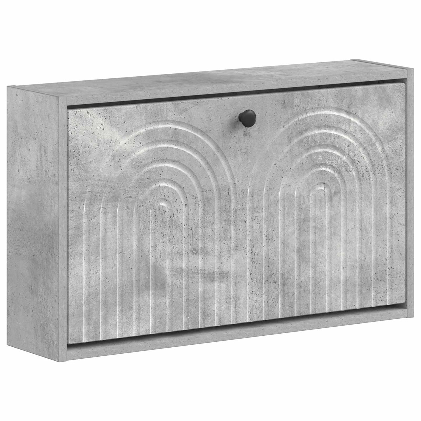vidaXL Wall-Mounted Shoe Cabinet ALKMAAR 71 x 17 x 43 cm Concrete Grey