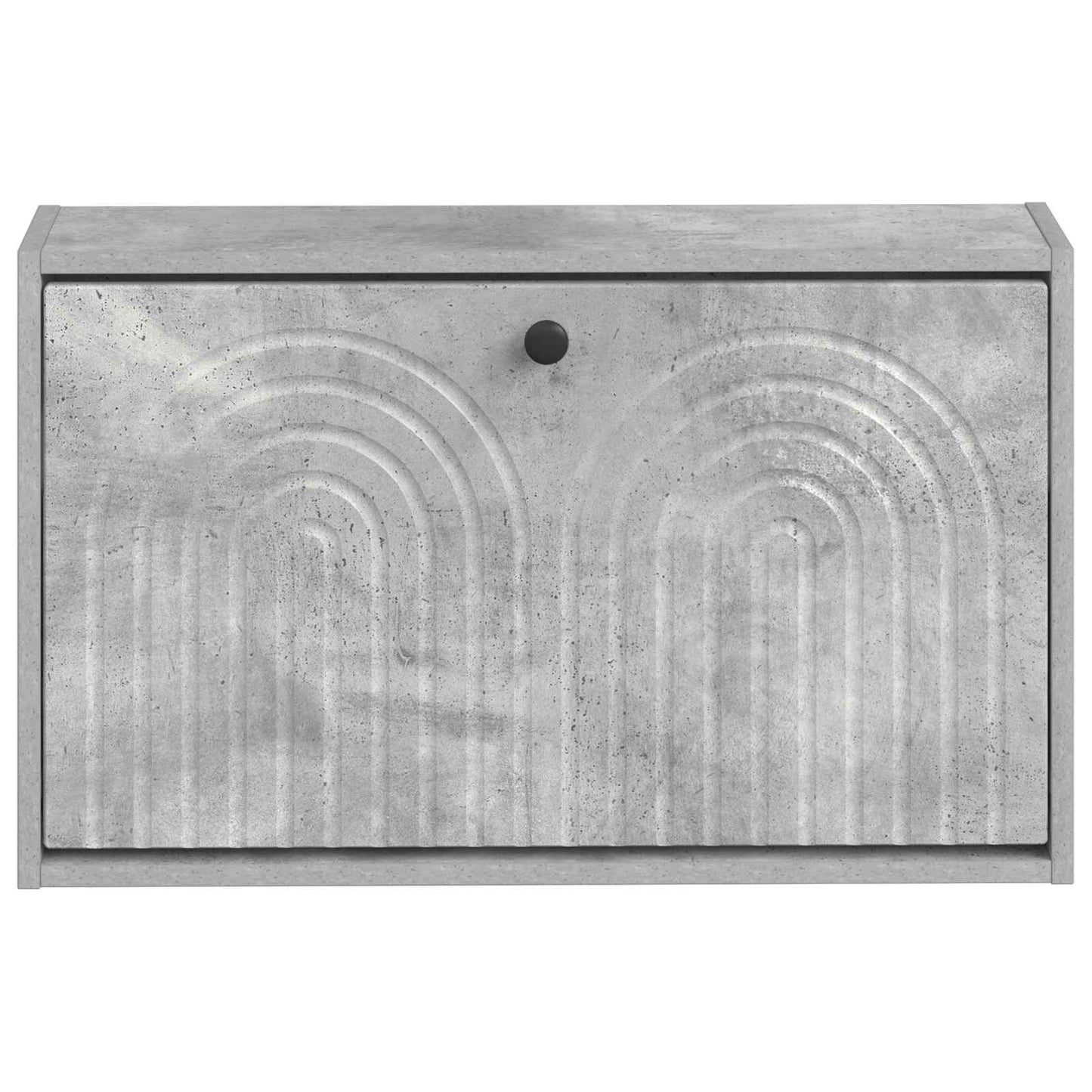 vidaXL Wall-Mounted Shoe Cabinet ALKMAAR 71 x 17 x 43 cm Concrete Grey