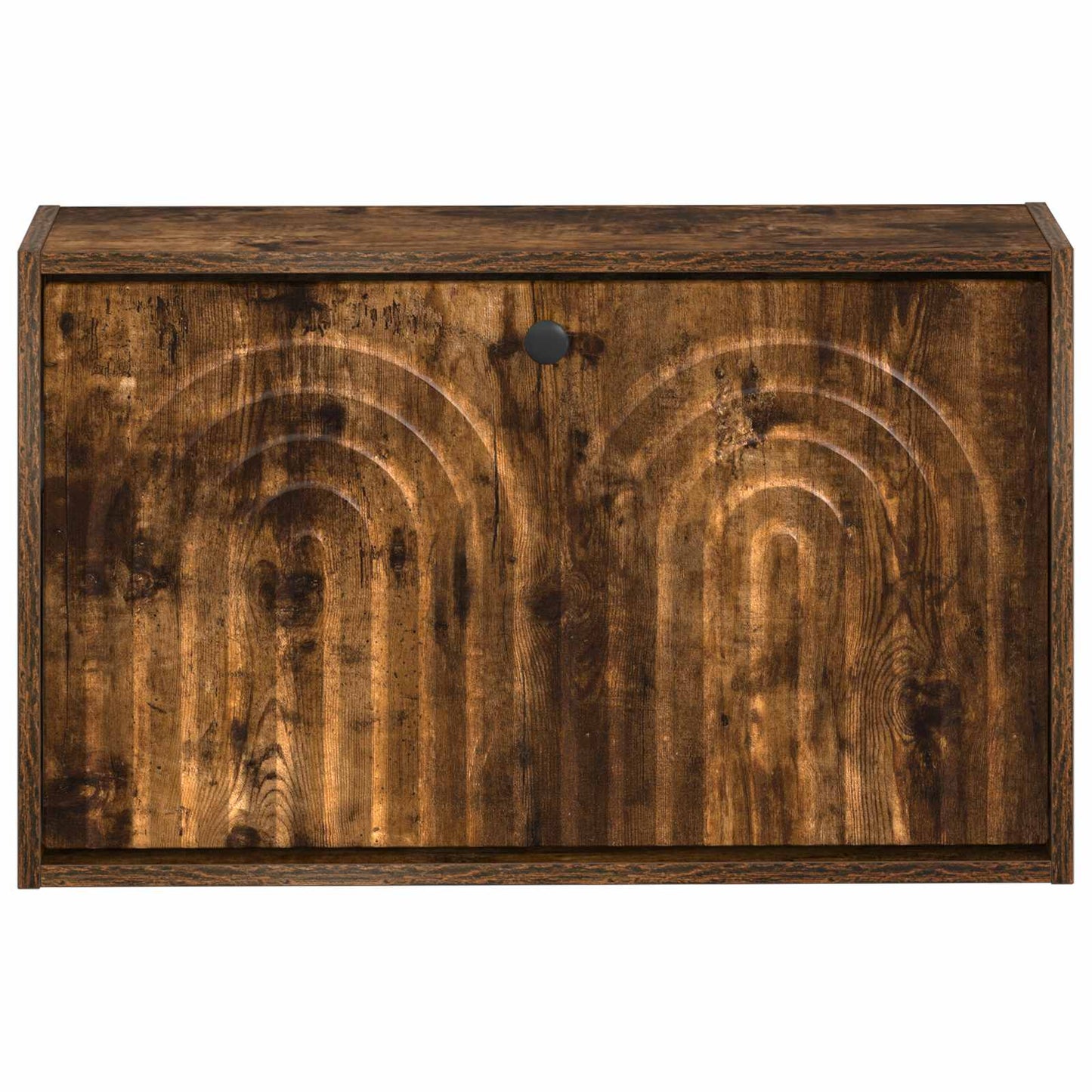 vidaXL Wall-Mounted Shoe Cabinet ALKMAAR 71 x 17 x 43 cm Smoked Oak