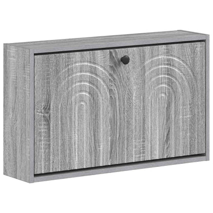 vidaXL Wall-Mounted Shoe Cabinet ALKMAAR 71 x 17 x 43 cm Grey Sonoma