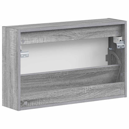 vidaXL Wall-Mounted Shoe Cabinet ALKMAAR 71 x 17 x 43 cm Grey Sonoma