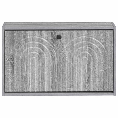 vidaXL Wall-Mounted Shoe Cabinet ALKMAAR 71 x 17 x 43 cm Grey Sonoma