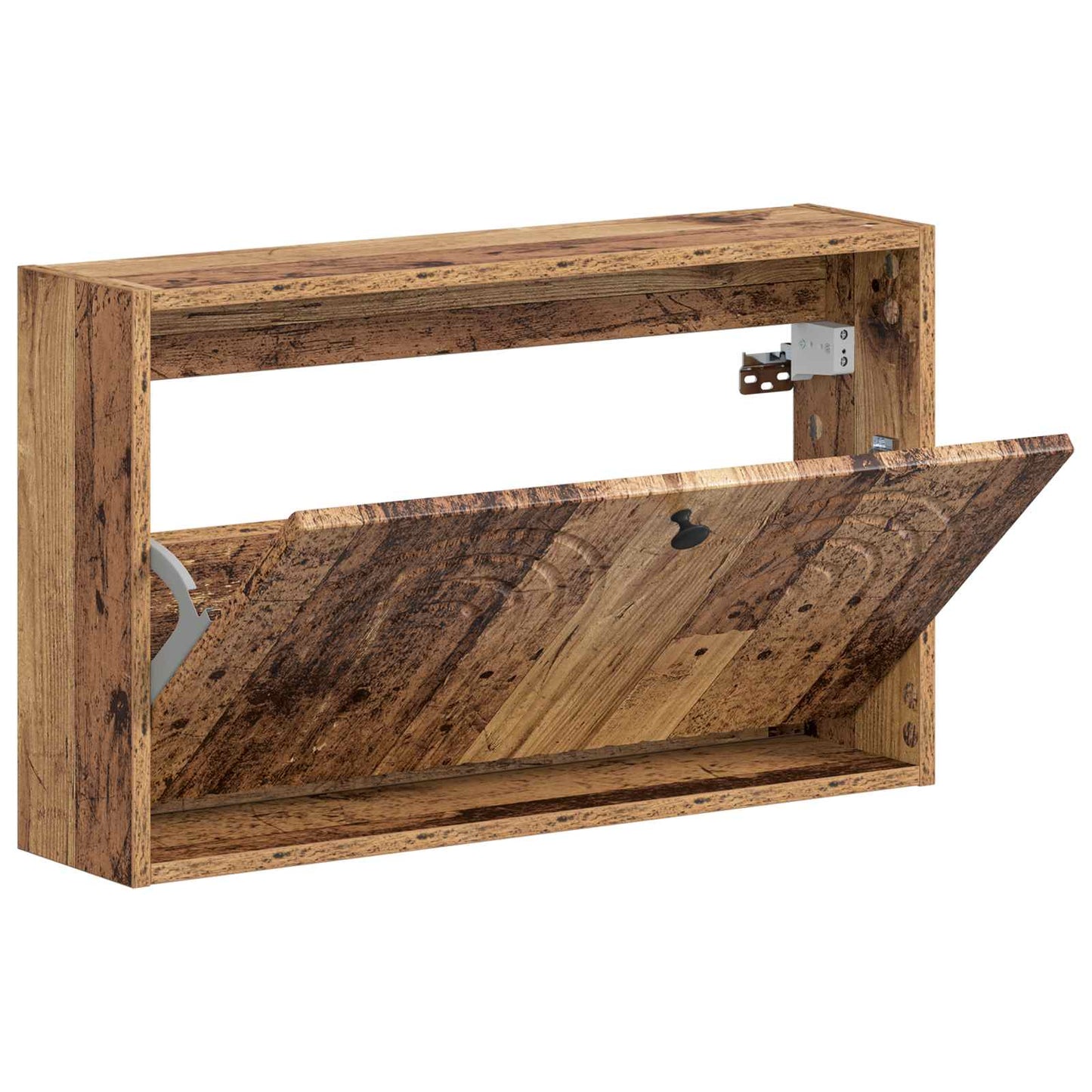 vidaXL Wall-Mounted Shoe Cabinet ALKMAAR 71 x 17 x 43 cm Old Wood
